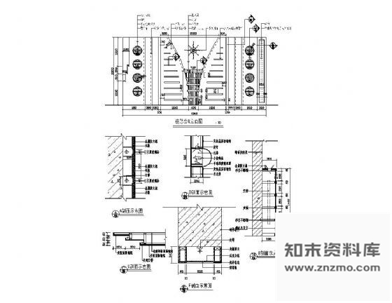 图块/节点夜总会墙面装饰详图