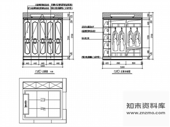 图块/节点门厅衣帽间装修详图