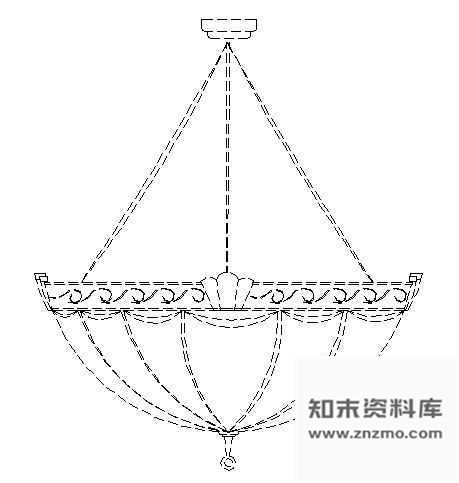 图块/节点吊灯图块9