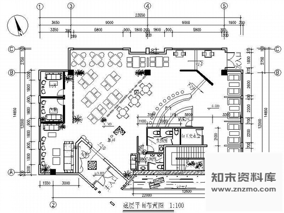 施工图某酒吧装饰装修图