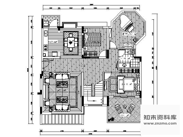 施工图深圳西欧风情双层别墅施工图含效果