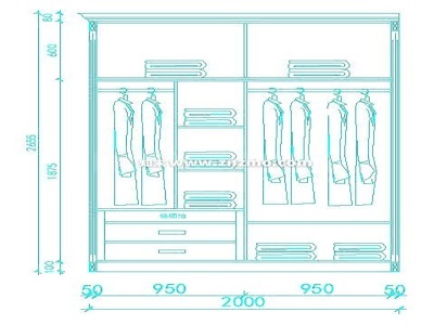 衣柜 平面图块