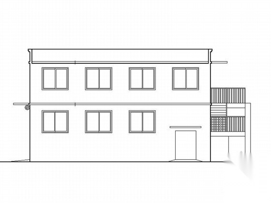 [抚顺]某棚户区改造二层垃圾站建筑施工图