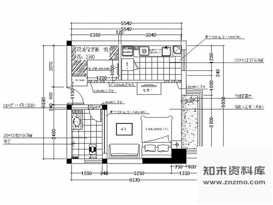 施工图四川某物流公司改用套房室内装修图