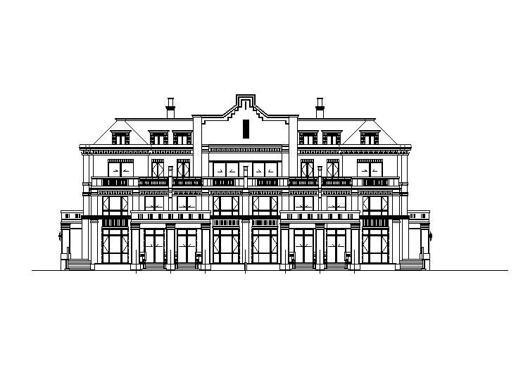 [四川]三层对称布局住宅楼建筑施工图（含多套方案）