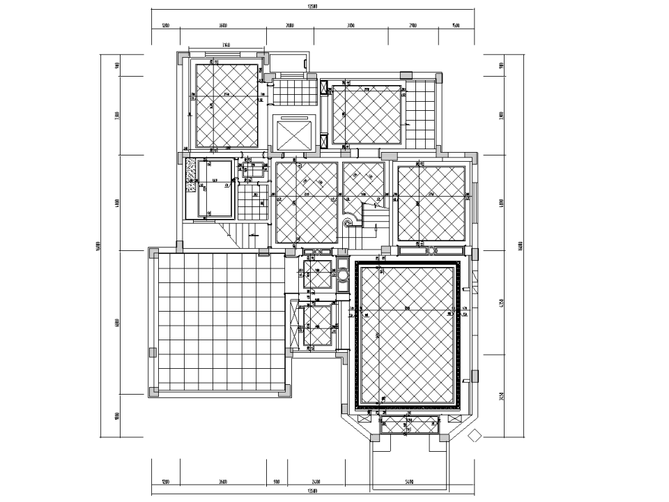 [江苏]南通博园岚郡别墅室内装修施工图