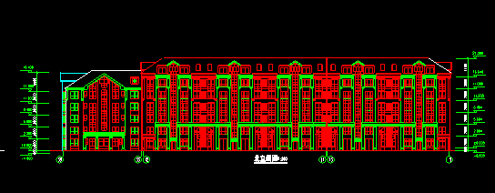 长春高层现代风格花园式住宅建筑施工图（深圳市清华苑建...