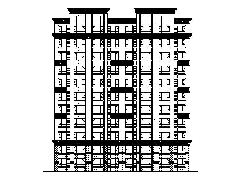 [宁夏]高层剪力墙结构住宅建筑施工图（含商业）