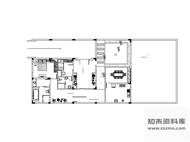 图块/节点某别墅平面图