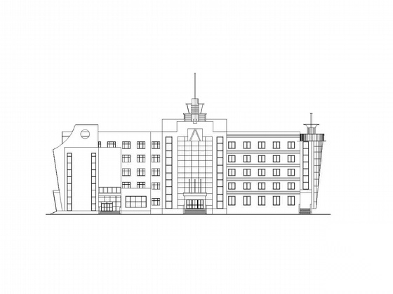 [毕业设计]哈尔滨某五层综合办公楼方案图