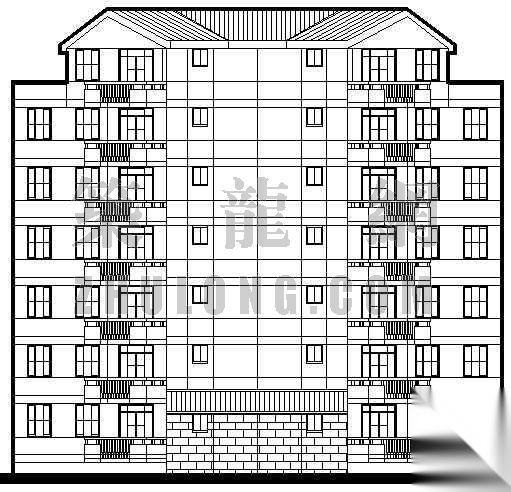 某花园小区住宅楼设计方案C型