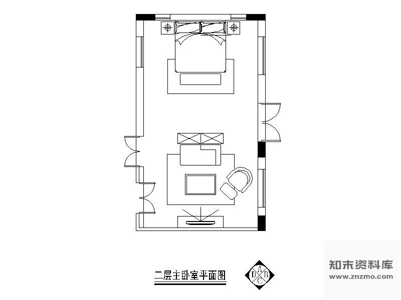 图块/节点欧式主卧室装修详图