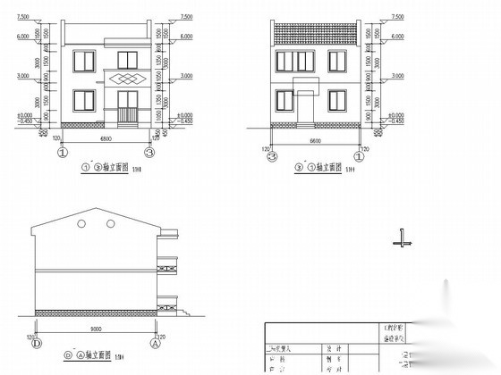 [江苏]两层砖混结构农村自建房结构图（含建筑图）