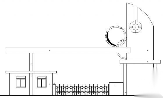 某药业公司大门建筑施工图