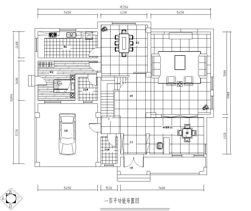 [上海]某中式三层别墅施工图及效果图