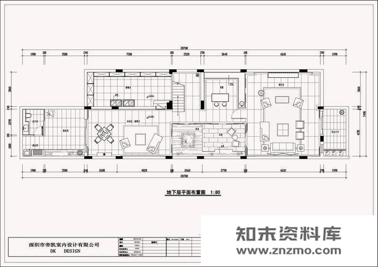 现代中式风格1效果图-施工图 别墅