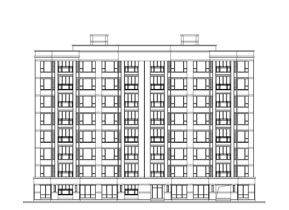 [上海]浦江镇中心商品住宅建筑施工图设计（CAD）