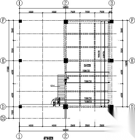 架空阁楼局部加层结构施工图 抗震加固结构