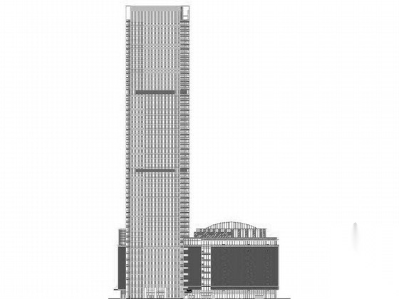 [江苏]大型现代风格国际商业广场建筑施工图（多个地块）