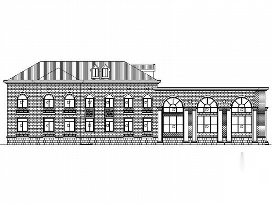 [南昌]某国际花园三层欧式高档商业会所建筑施工图 娱乐会所