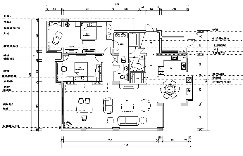 [江苏]现代欧式住宅室内设计案例（内附效果图） 平层