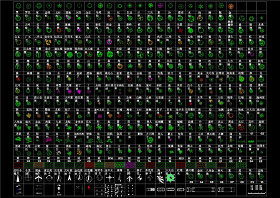 平面树图例CAD景观图纸