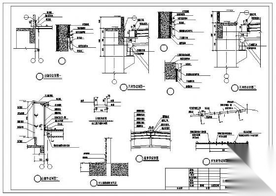钢结构彩钢板安装节点图 节点