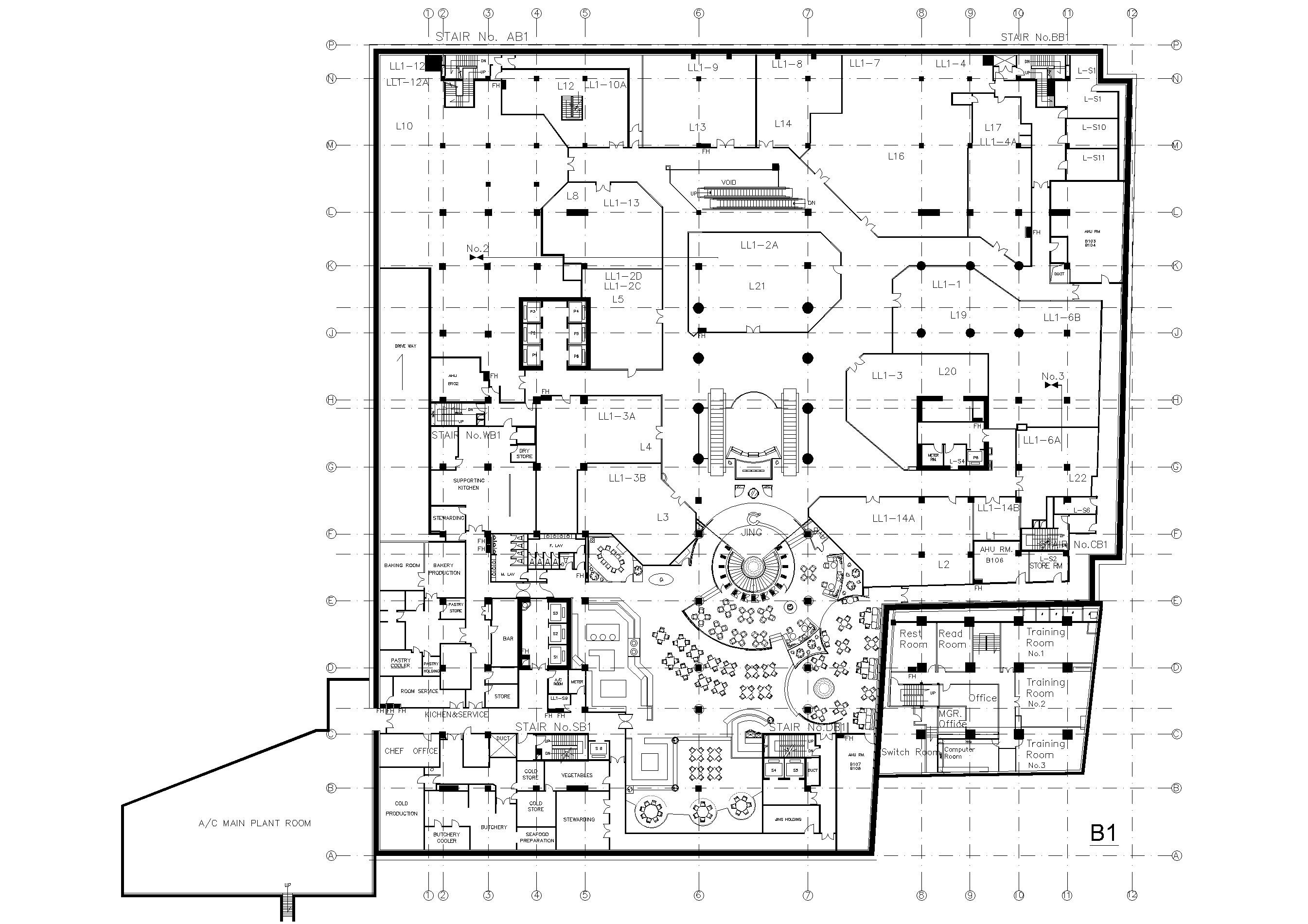 [北京]王府半岛酒店施工工程施工图+实景图