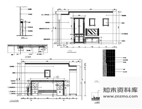 图块/节点欧式卧房装饰详图