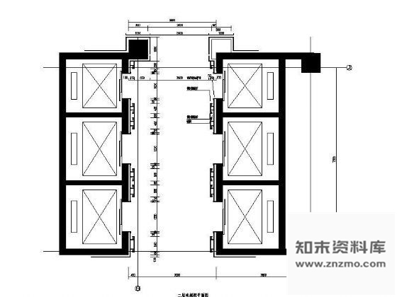 图块/节点电梯厅平面图