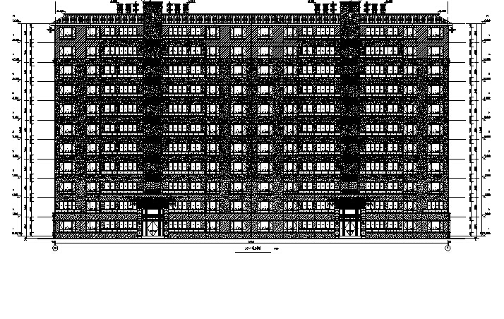 [重庆]高层别墅住宅及商业建筑施工图(17年最新及多栋...