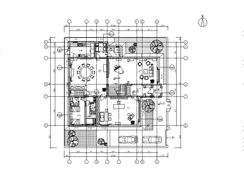 全套别墅精装样板间施工图(含效果图、电器图)