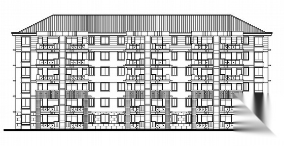 温州某小区六层住宅楼建筑施工图(1#楼)