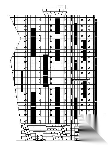 南京某十层1-5办公楼建筑方案图