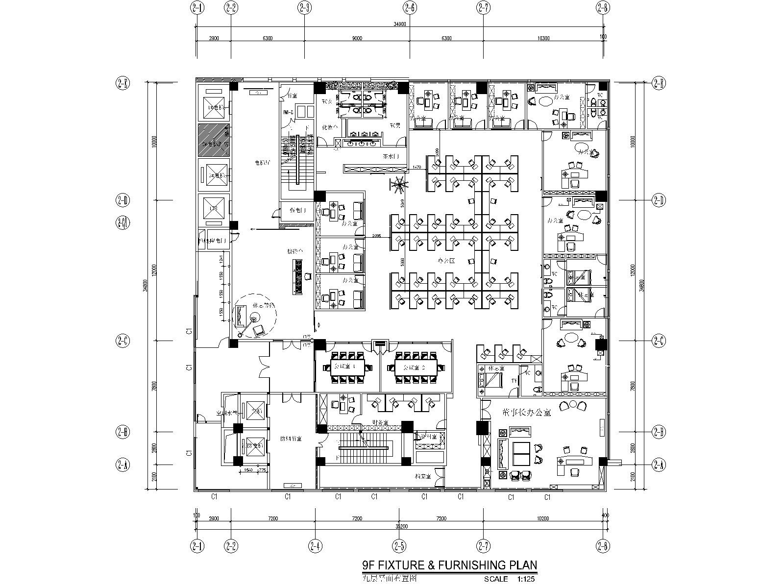 [福建]石狮市绿岛国际酒店改扩建工程精装修竣工图(附...