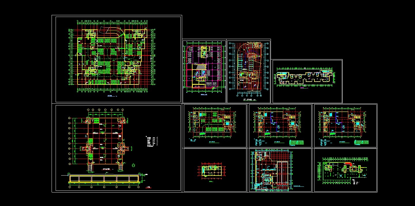 人防建筑设计方案施工图（CAD）