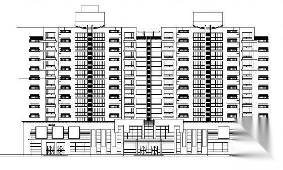 河北某十一层住宅楼建筑施工图