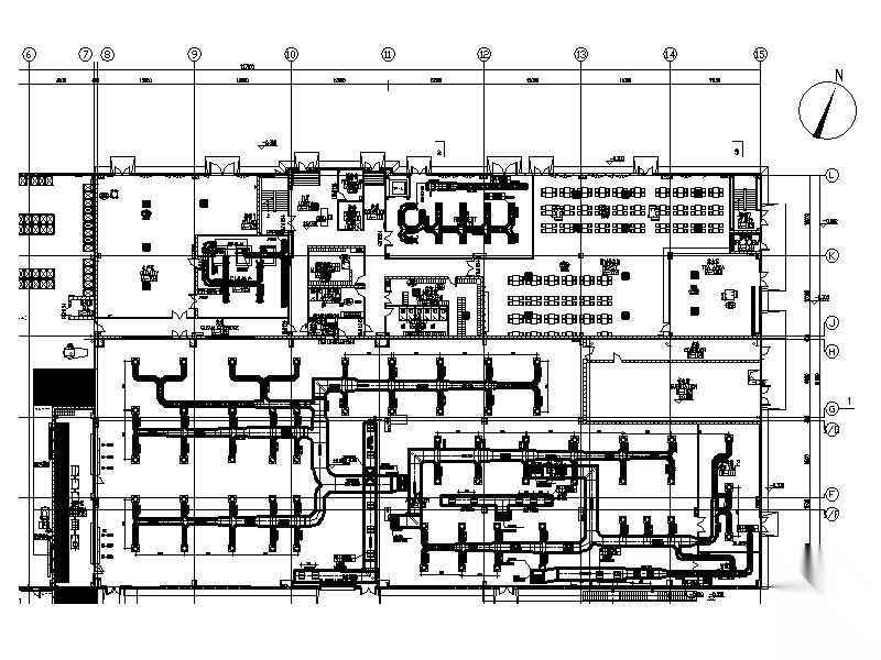 2019甲类仓库暖通施工图_含设备材料表Excel 建筑暖通