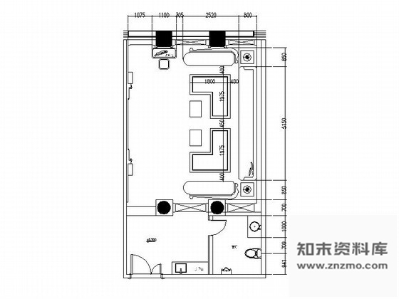 图块/节点欧式油画喷绘装饰会所中包厢立面图