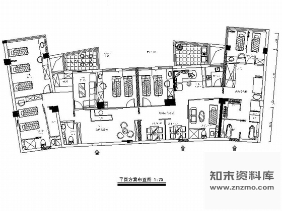 施工图福建全国连锁欧式风格美容院室内装修施工图含实景