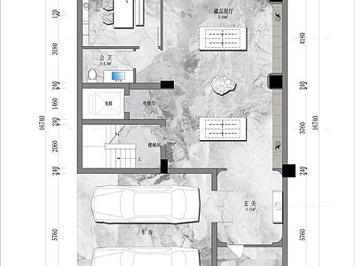 私人会所彩平图