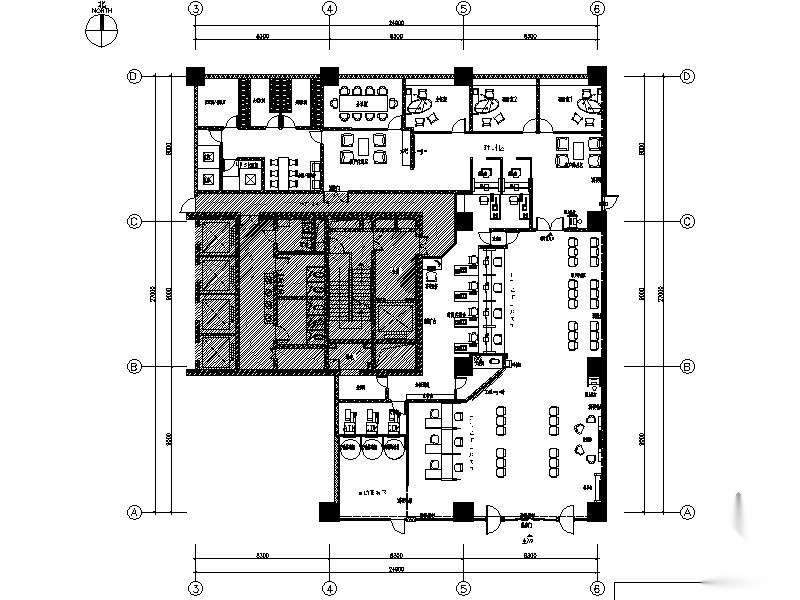 [青岛]某工行开发区办公网点装修图