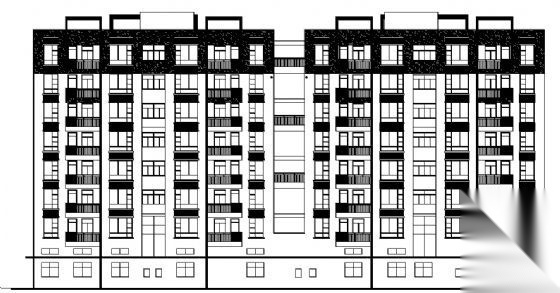 深圳某八层住宅楼建筑施工图