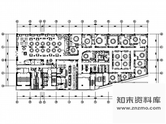 施工图天津特色湘菜馆室内装修图含效果