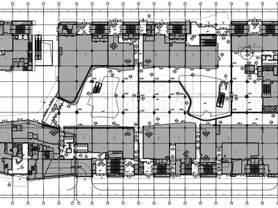 北京路劲世界城三期商场及办公大堂全套CAD