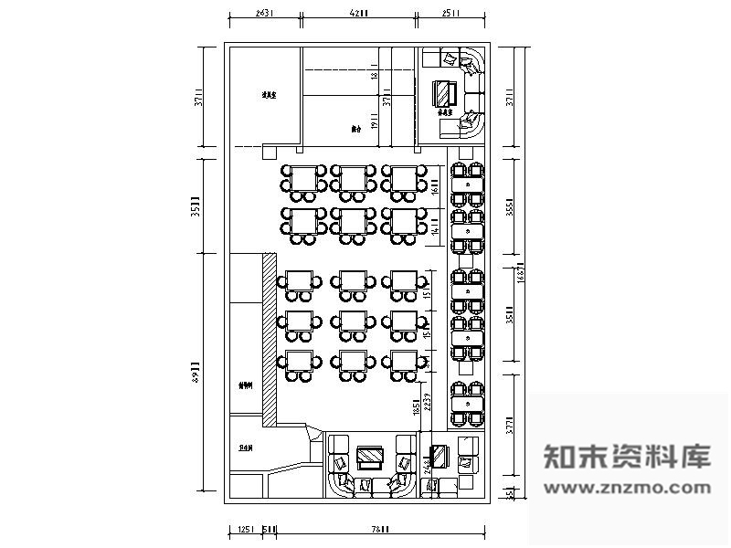 施工图某相声茶馆室内装修图含效果