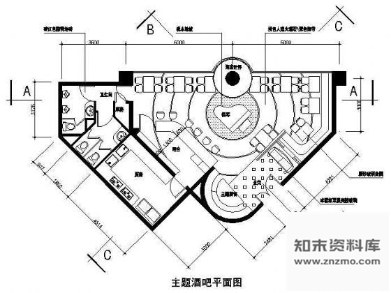 施工图某主题酒吧装修图