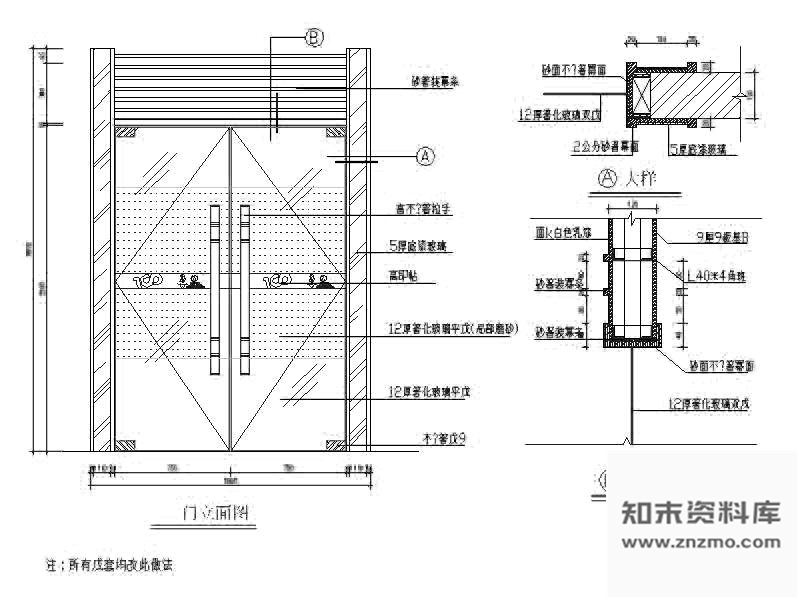 图块/节点门装修详图 通用节点