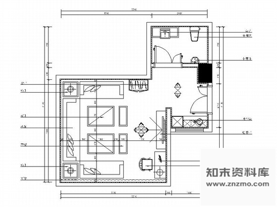 施工图北京高档奢华KTV包厢室内施工图