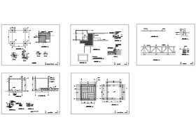 CAD通杨运河公园图纸27-31景观亭